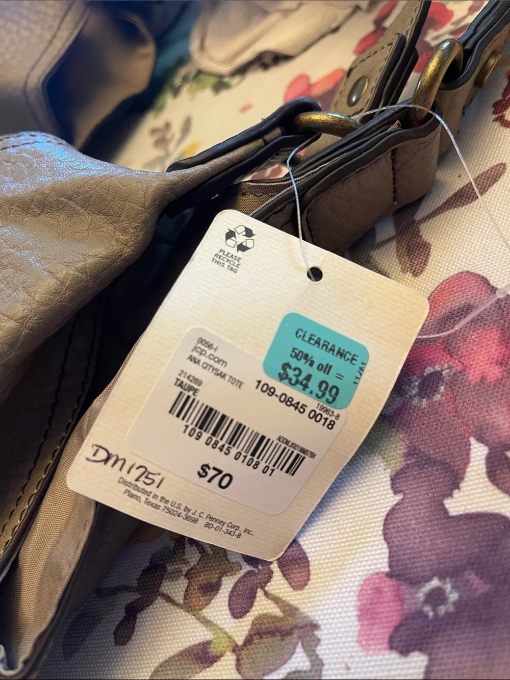 A.N.A CitySak Women's Tote Bag in Light Taupe
